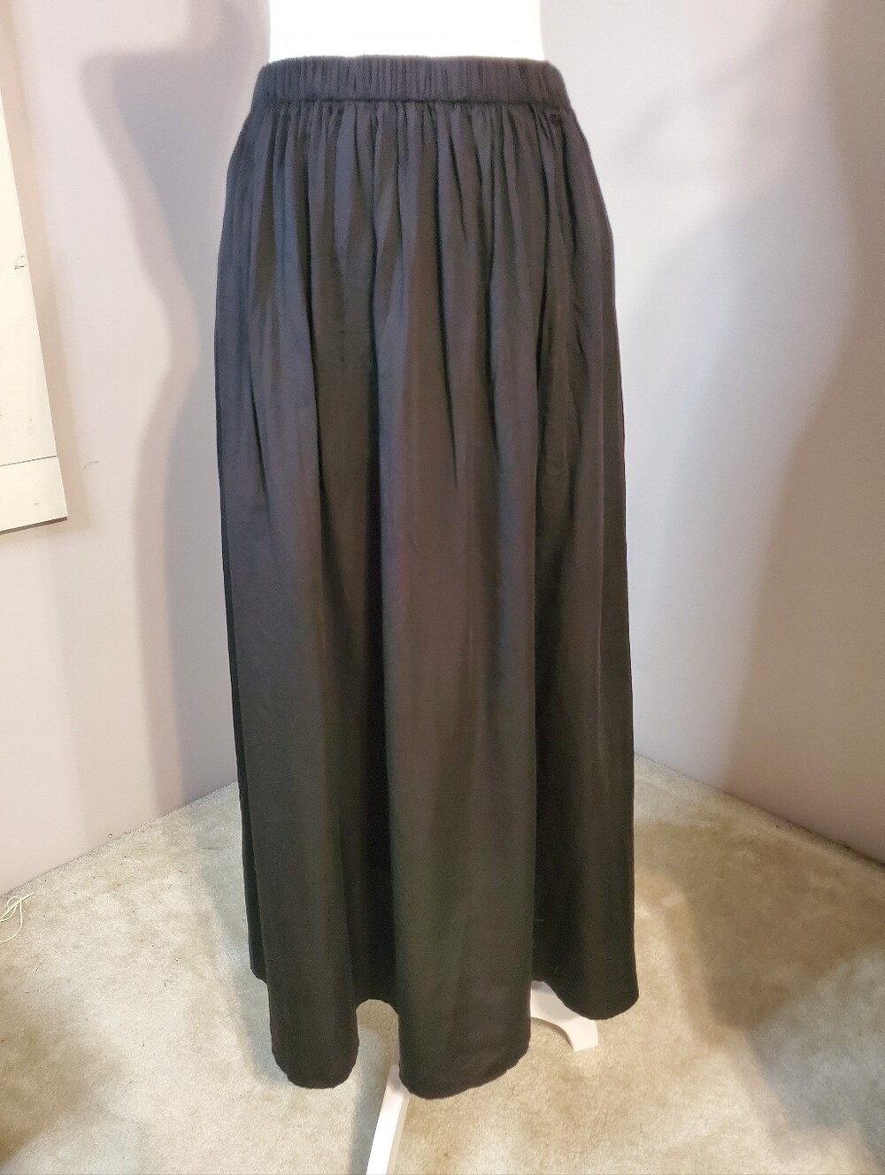 Lightweight Black Maxi Skirt